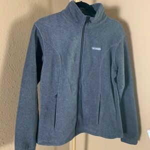 Columbia Benton Springs Gray Full Zip Fleece Jacket Size M